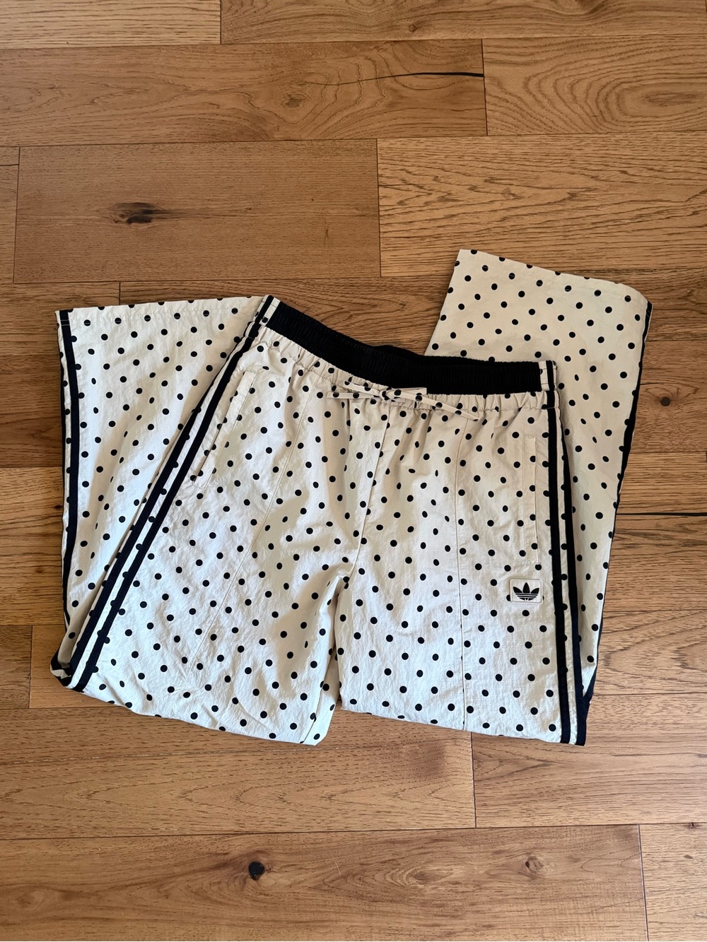 Adidas x ASOS Polka Dot Wide Leg Track Pants NWT